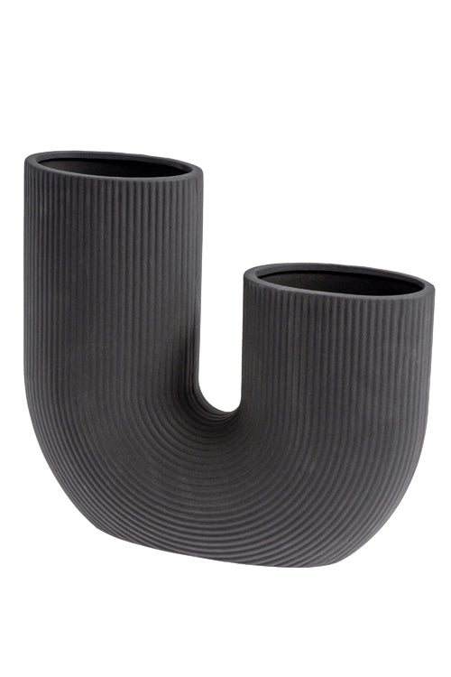 Vase Stravalla, schwarz