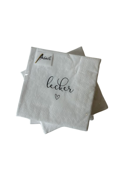 Serviette „lecker“