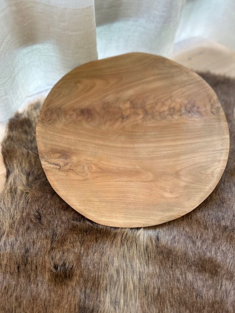 Teak Holzschale unfinish, d 40cm